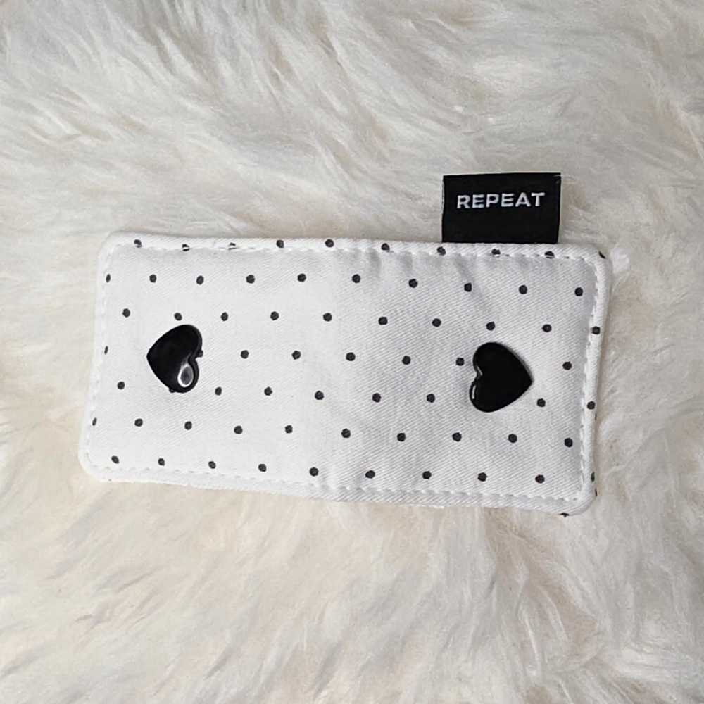 Coco Charging Cable Holder - Dotted White