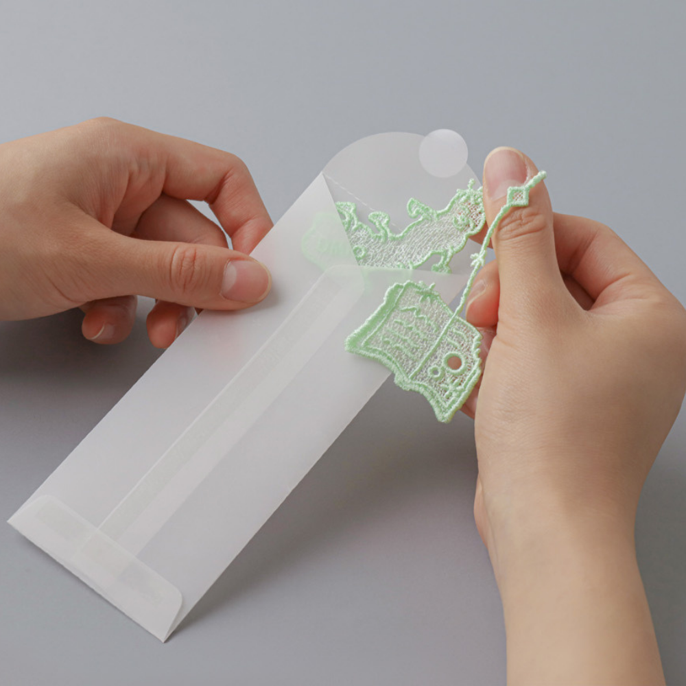 Colour Thread Bookmark - Bookworm
