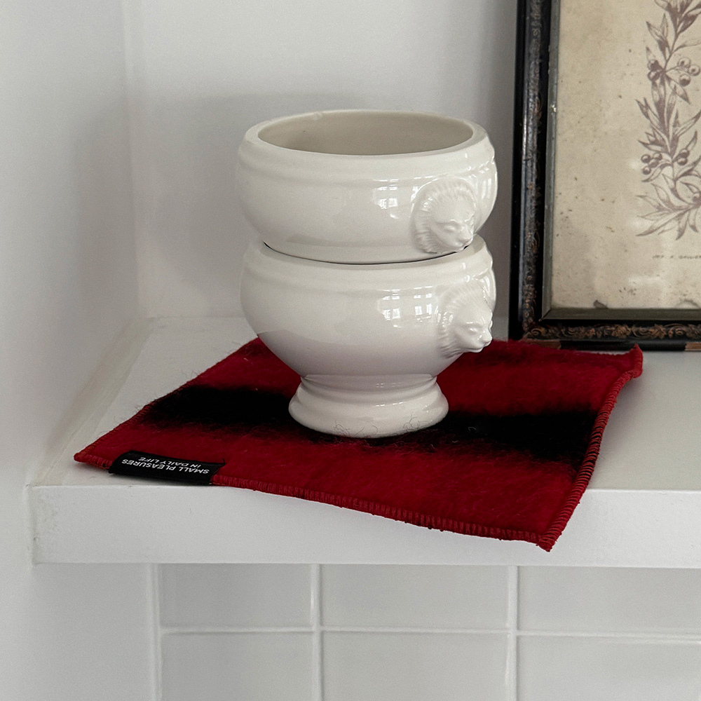 Cozy double sided placemat - Red