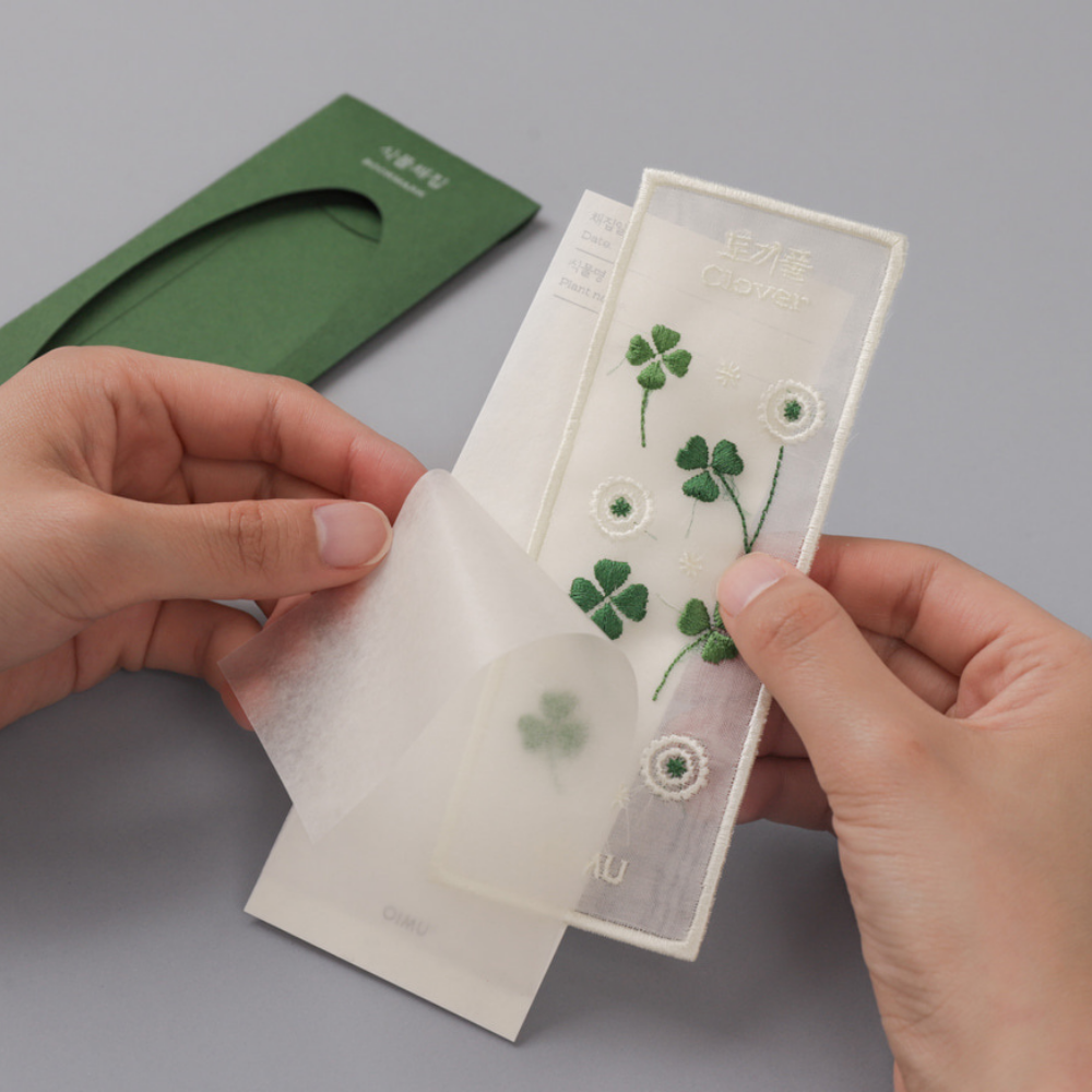 Plant Collecting Bookmark - Clover