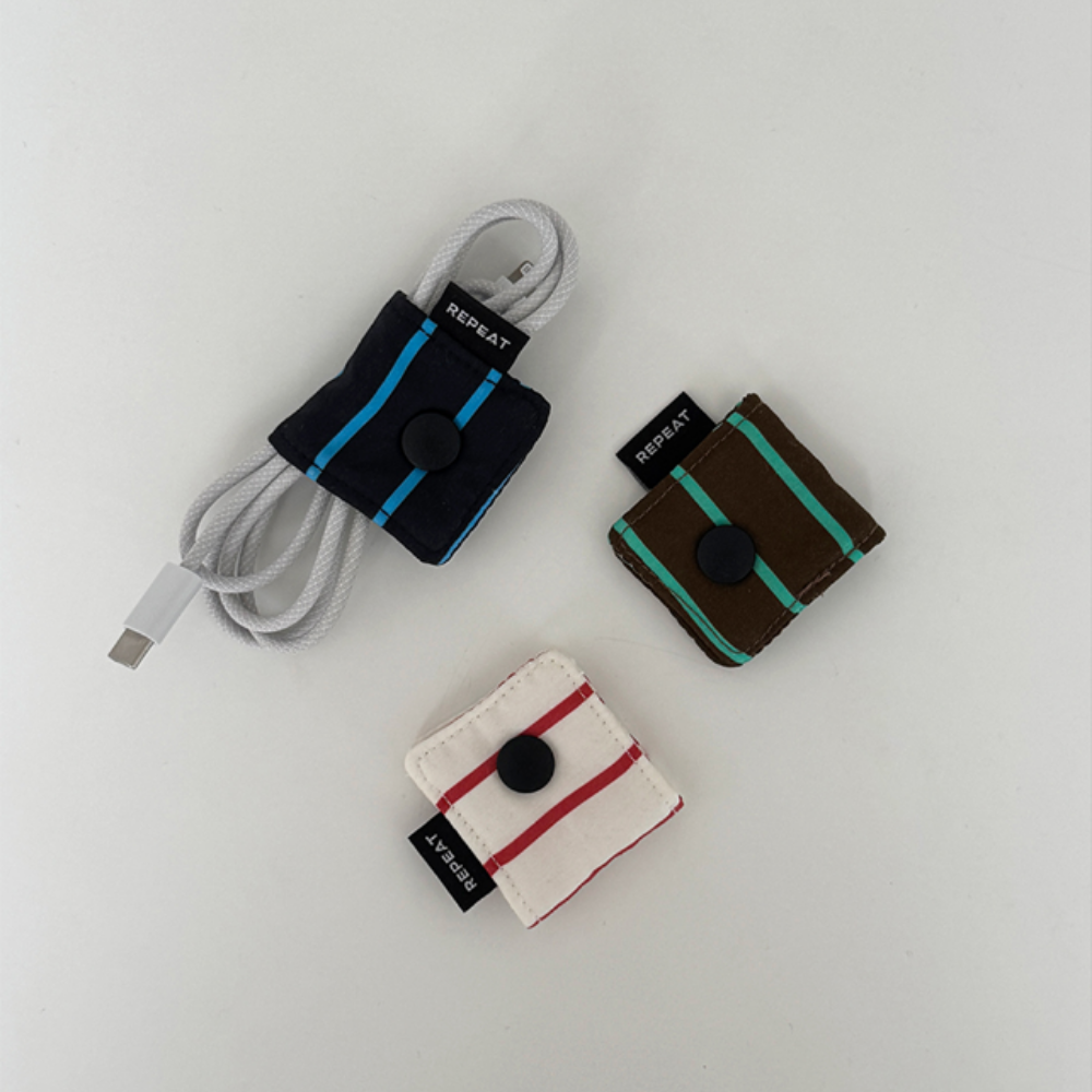 Coco Charging Cable Holder - Stripe Red