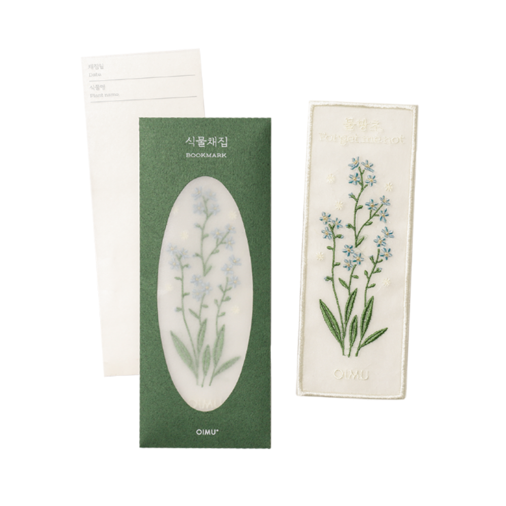 Plant Collecting Bookmark - Forget-Me-Not