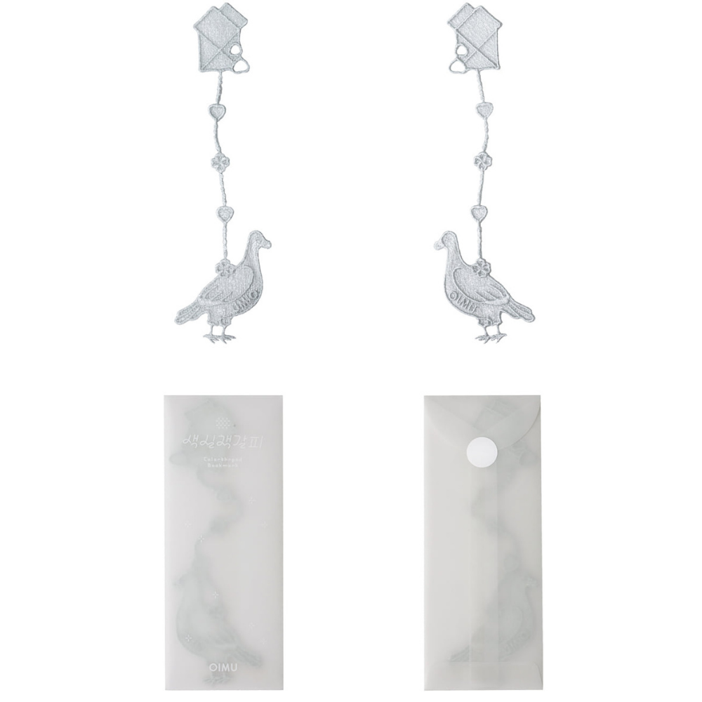 Colour Thread Bookmark - Pigeon