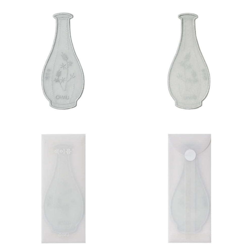 Colour Shape Bookmark - White Porcelain
