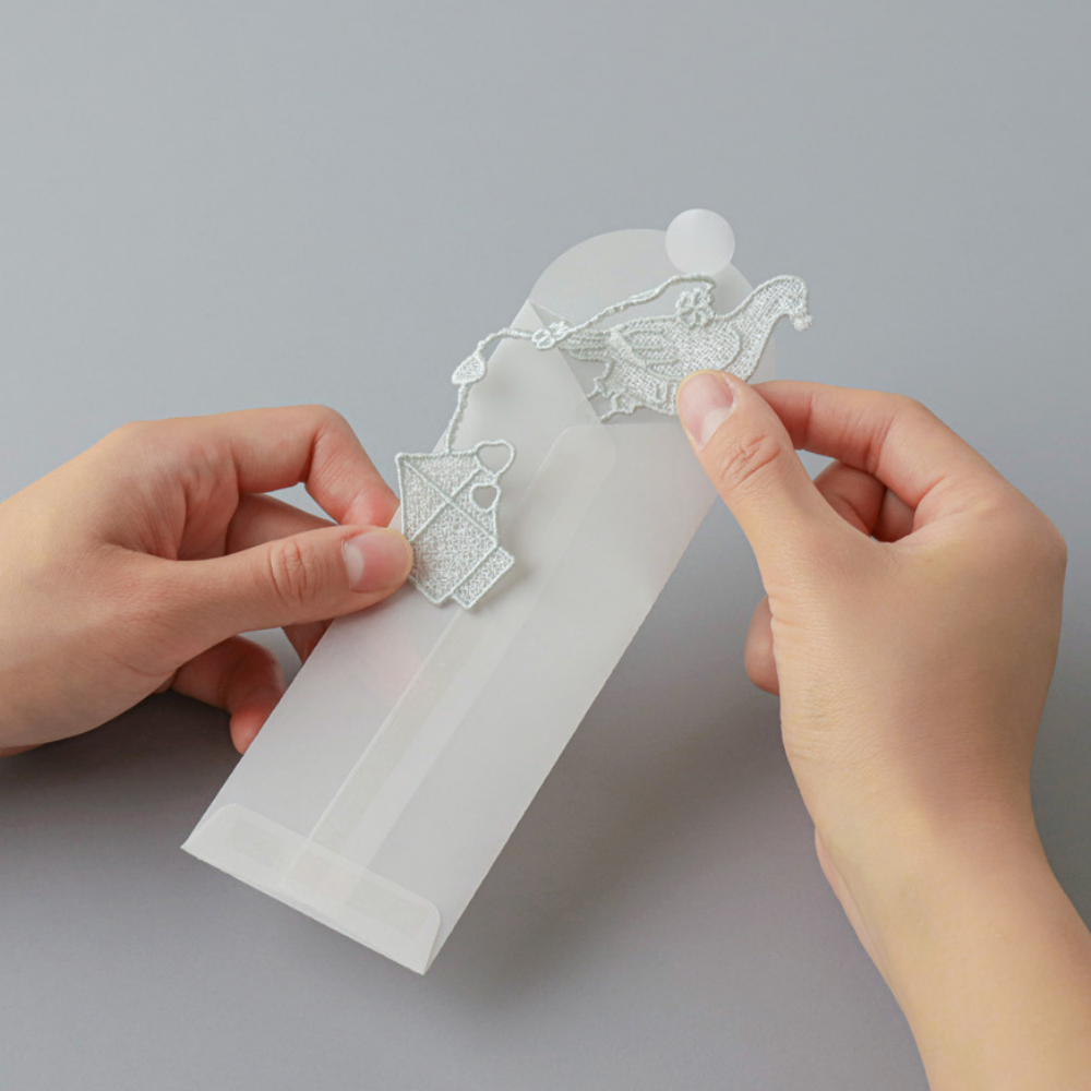 Colour Thread Bookmark - Pigeon