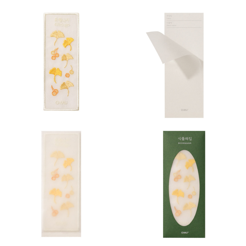 Plant Collecting Bookmark - Ginko