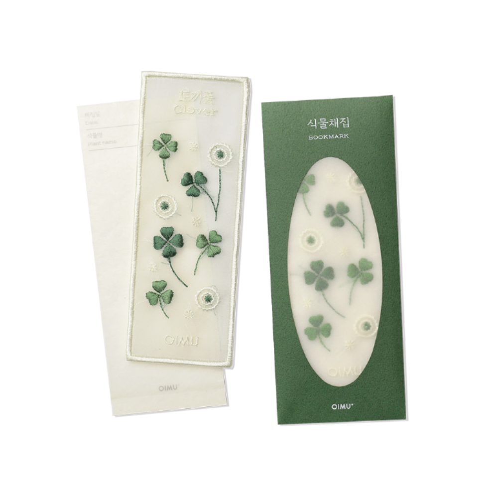 Plant Collecting Bookmark - Clover