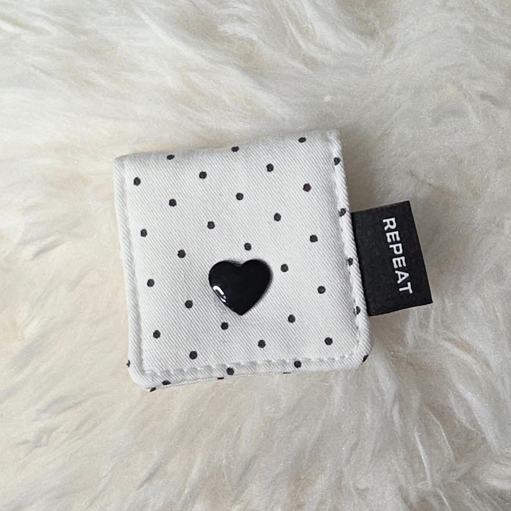 Coco Charging Cable Holder - Dotted White